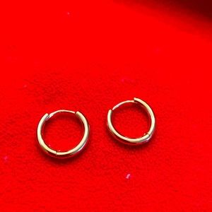 19.6mm Solid Hoops 14K Gold Plated
